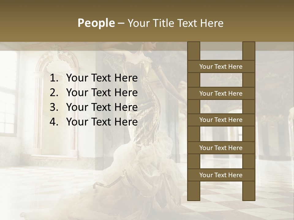 Stylish Elegant Figure PowerPoint Template