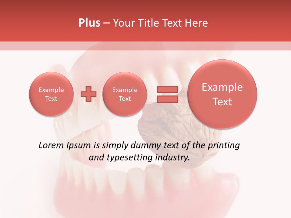 Denture Medicine Side PowerPoint Template