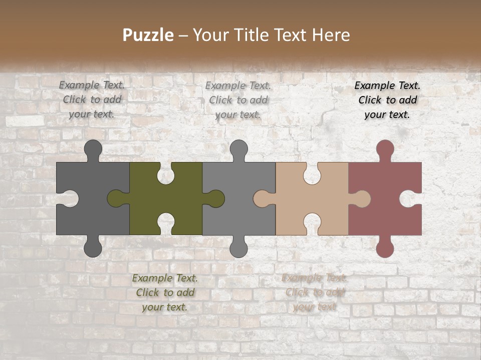 Weathered Textured Stonewall PowerPoint Template