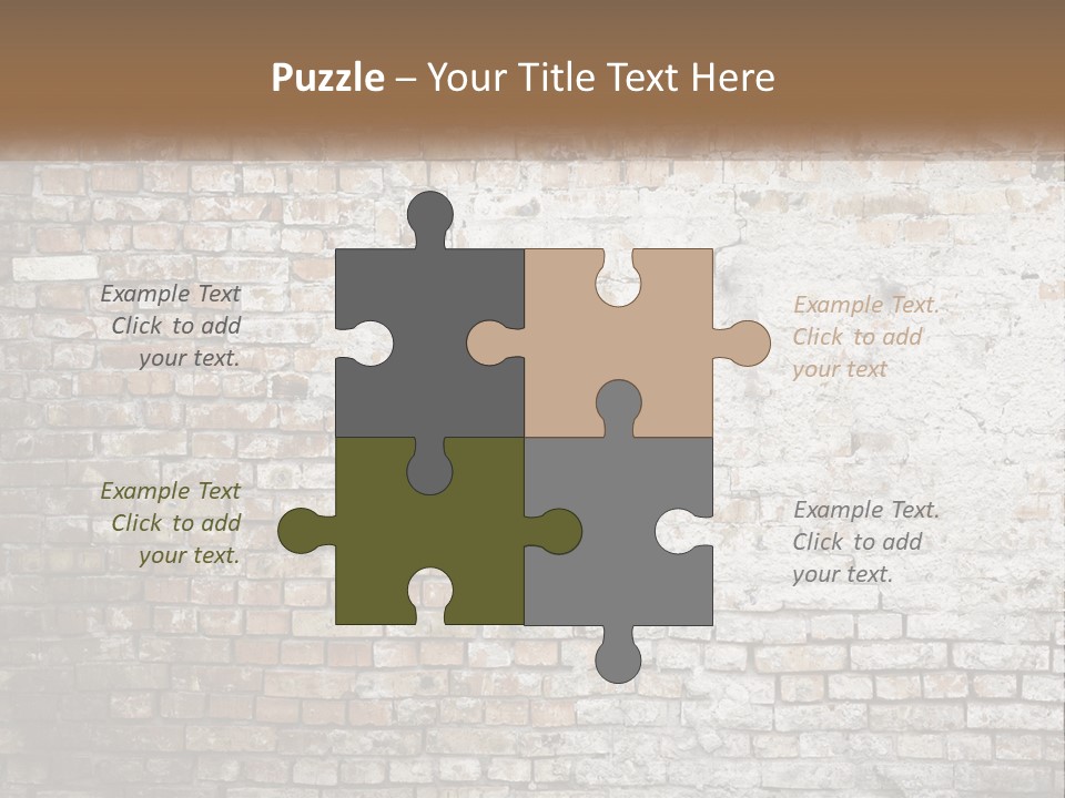 Weathered Textured Stonewall PowerPoint Template