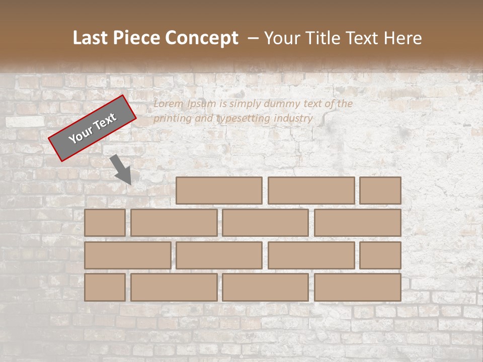 Weathered Textured Stonewall PowerPoint Template