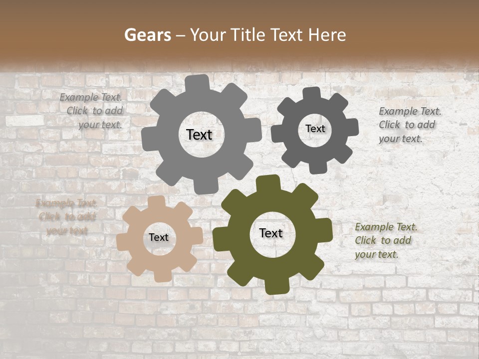 Weathered Textured Stonewall PowerPoint Template