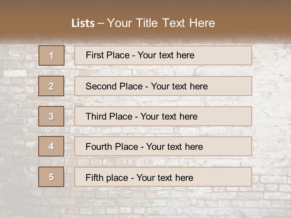 Weathered Textured Stonewall PowerPoint Template
