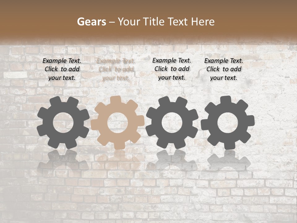 Weathered Textured Stonewall PowerPoint Template
