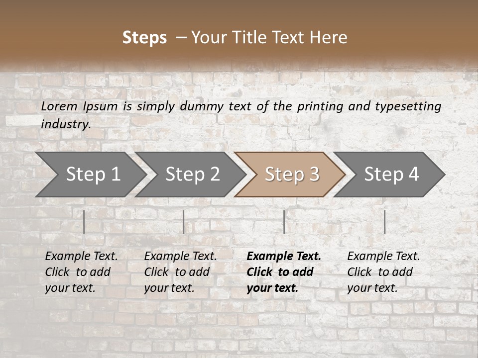 Weathered Textured Stonewall PowerPoint Template