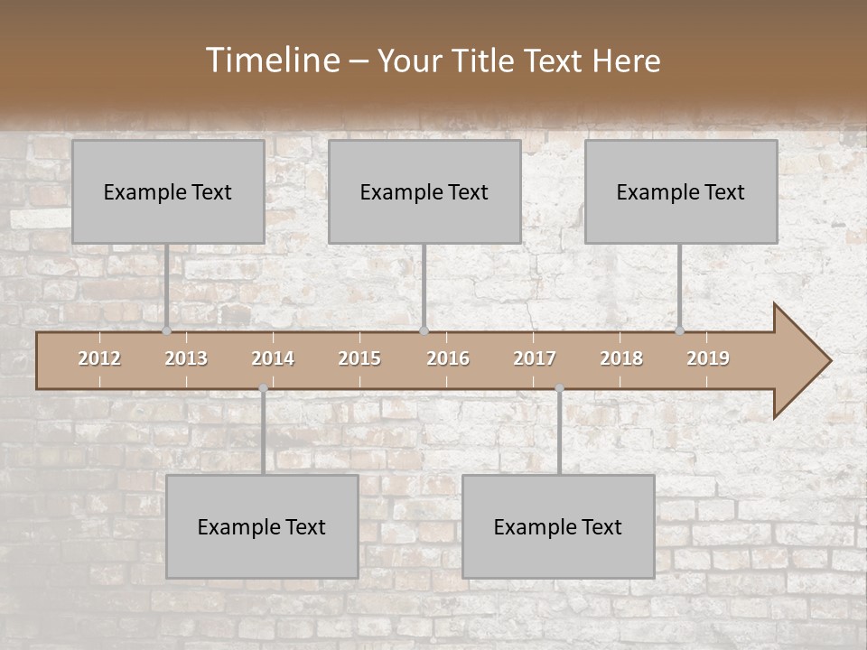 Weathered Textured Stonewall PowerPoint Template