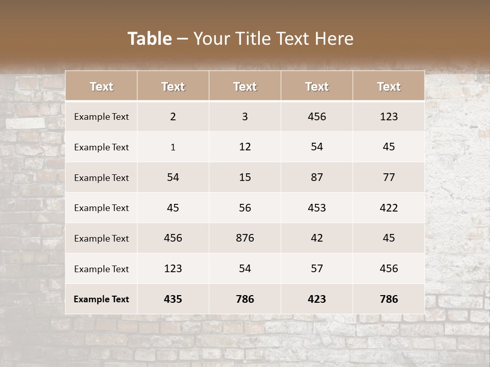 Weathered Textured Stonewall PowerPoint Template