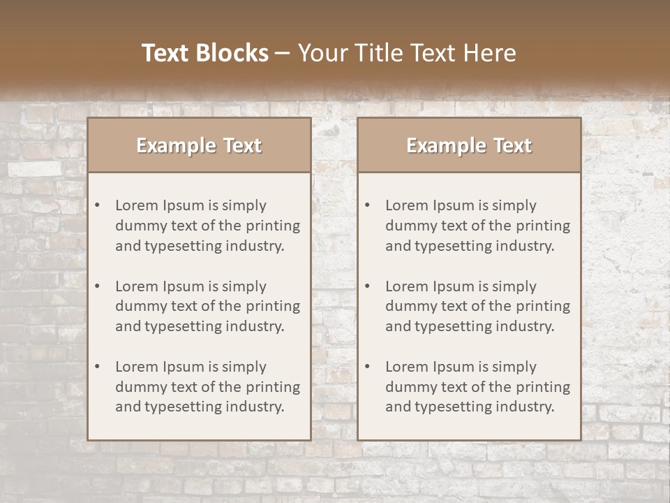 Weathered Textured Stonewall PowerPoint Template