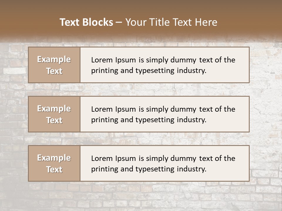 Weathered Textured Stonewall PowerPoint Template