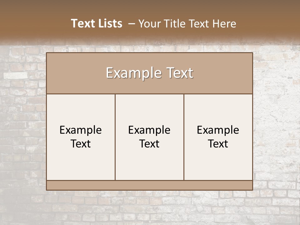 Weathered Textured Stonewall PowerPoint Template
