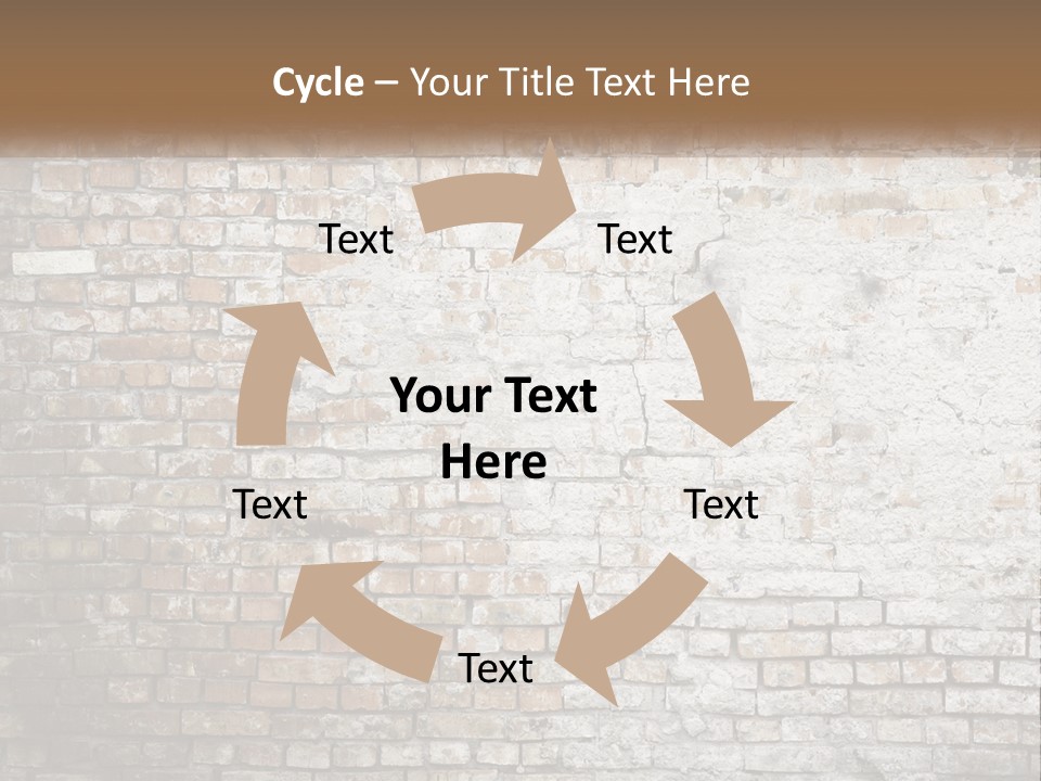 Weathered Textured Stonewall PowerPoint Template