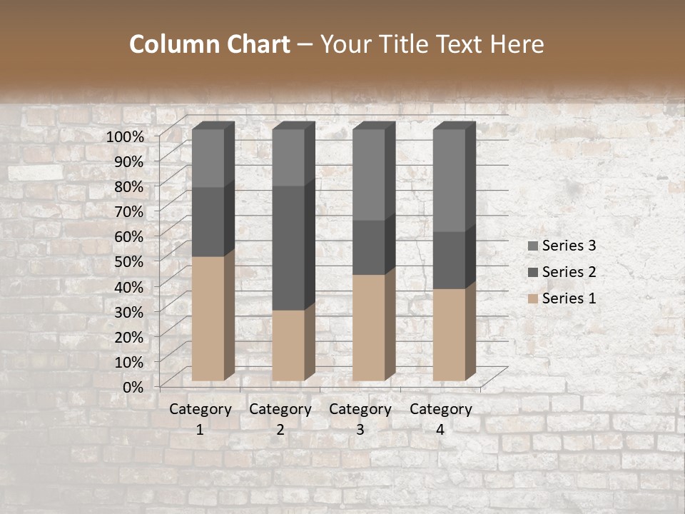 Weathered Textured Stonewall PowerPoint Template