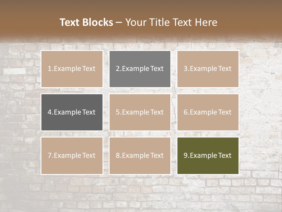 Weathered Textured Stonewall PowerPoint Template