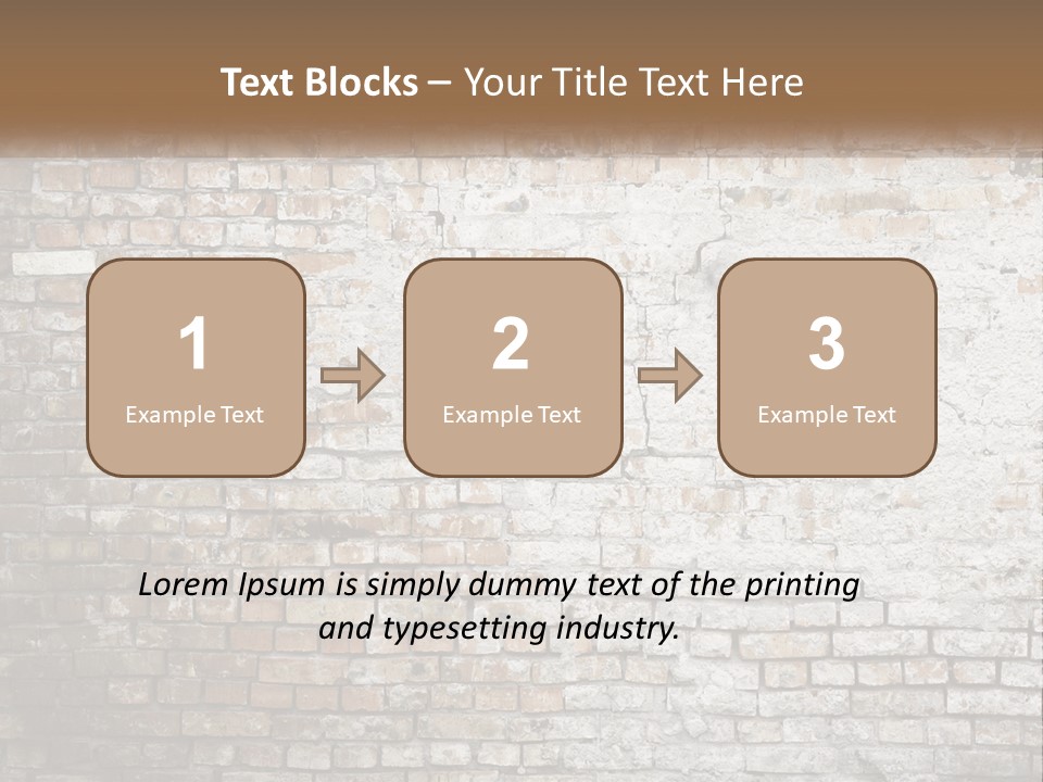 Weathered Textured Stonewall PowerPoint Template