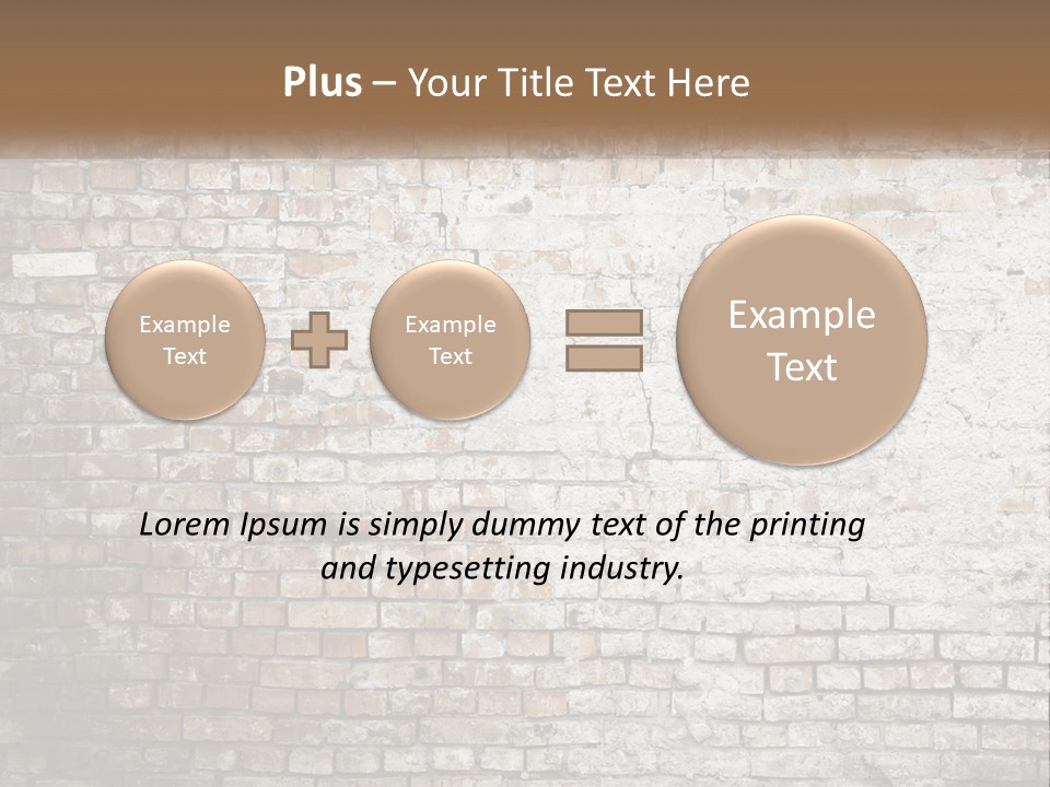 Weathered Textured Stonewall PowerPoint Template