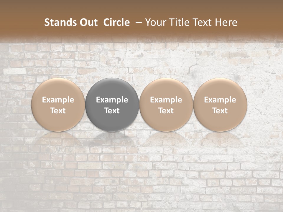 Weathered Textured Stonewall PowerPoint Template