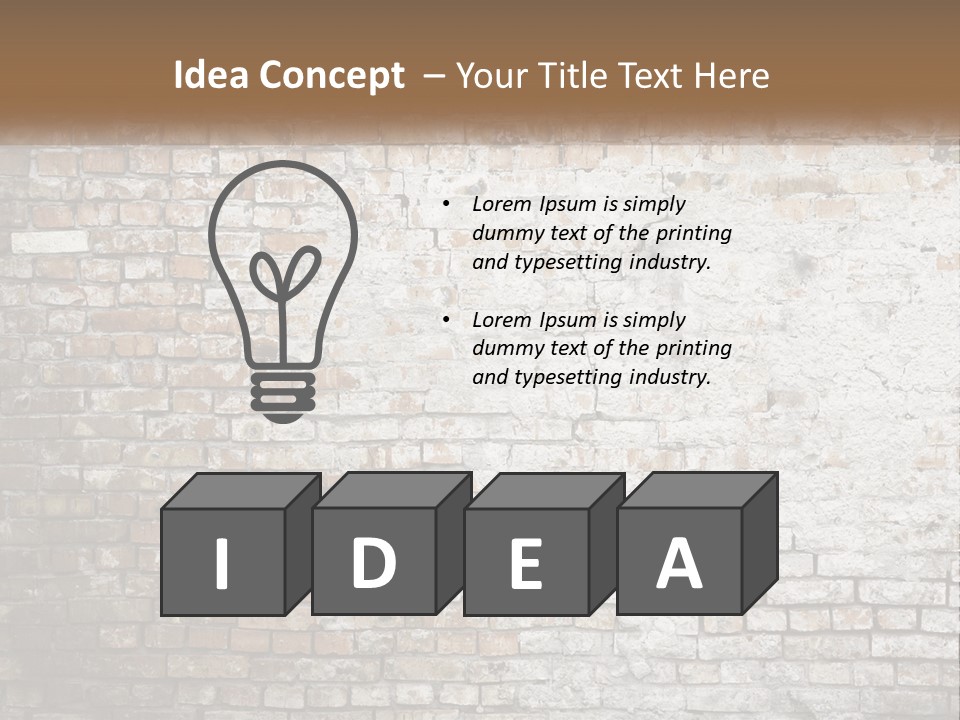 Weathered Textured Stonewall PowerPoint Template