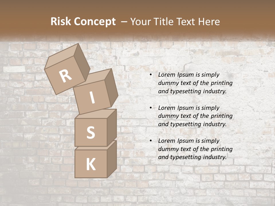 Weathered Textured Stonewall PowerPoint Template