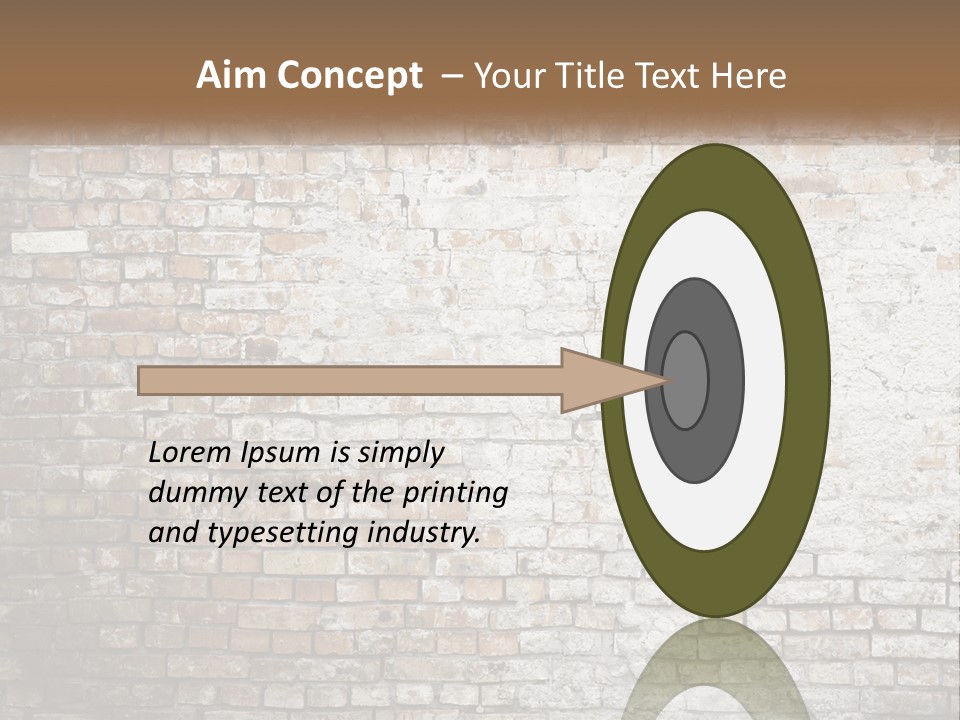 Weathered Textured Stonewall PowerPoint Template