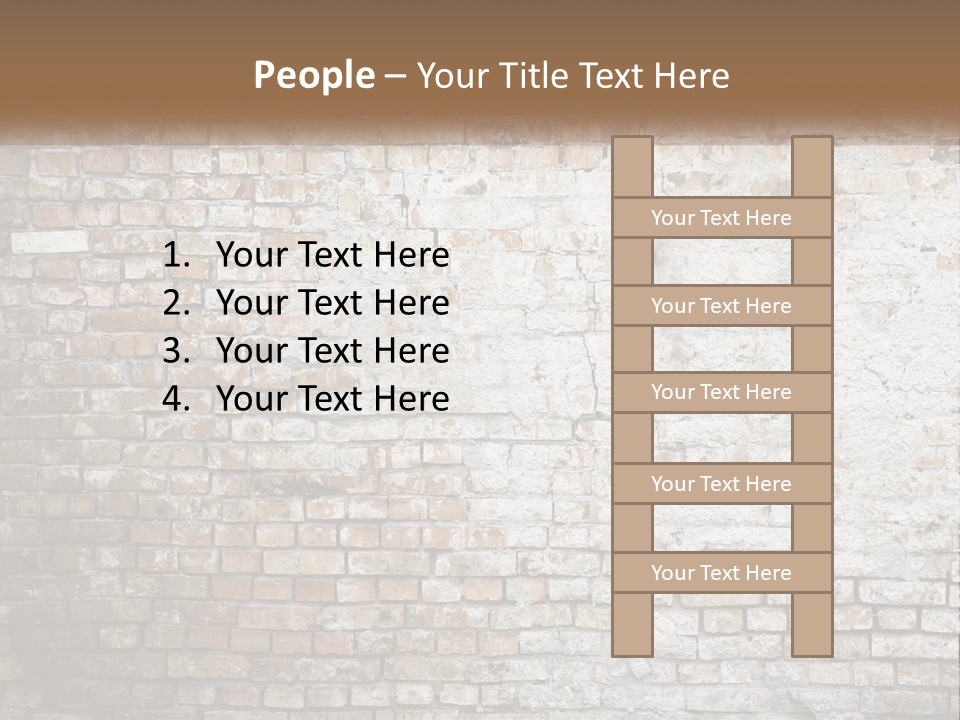 Weathered Textured Stonewall PowerPoint Template