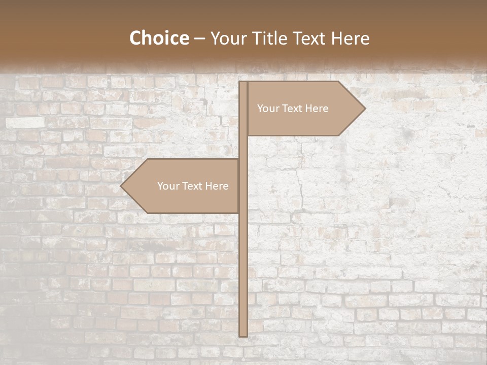 Weathered Textured Stonewall PowerPoint Template