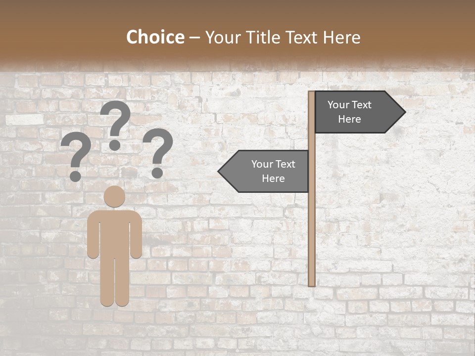 Weathered Textured Stonewall PowerPoint Template