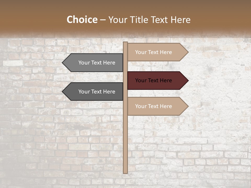 Weathered Textured Stonewall PowerPoint Template