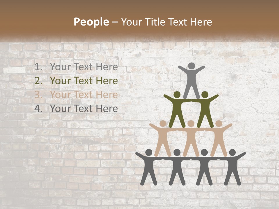 Weathered Textured Stonewall PowerPoint Template