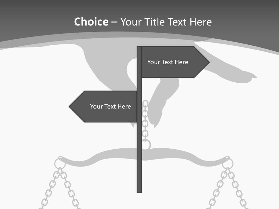 Woman Decision Person PowerPoint Template