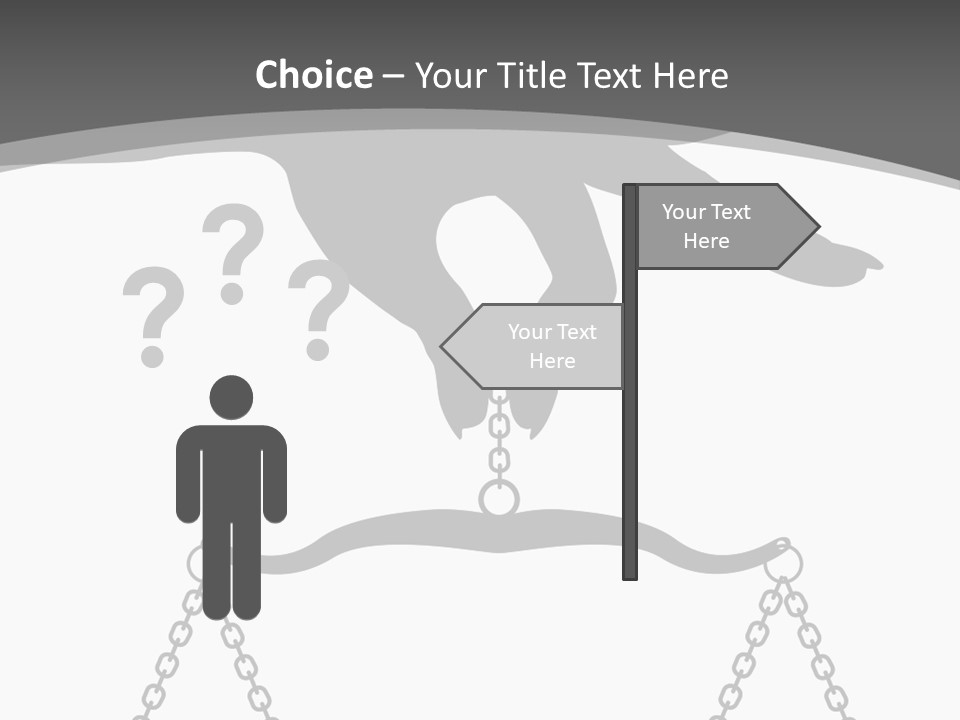 Woman Decision Person PowerPoint Template