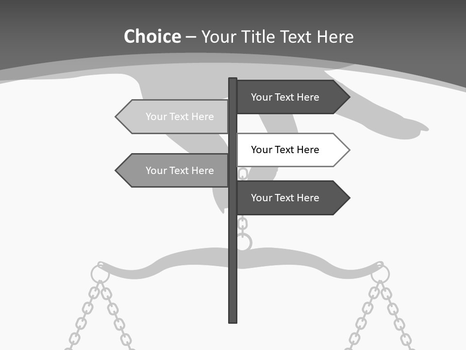 Woman Decision Person PowerPoint Template