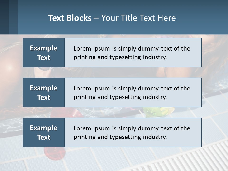 Water Girl Women PowerPoint Template