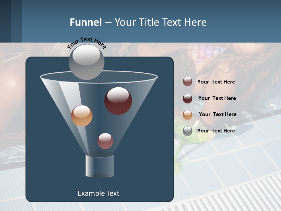 Water Girl Women PowerPoint Template