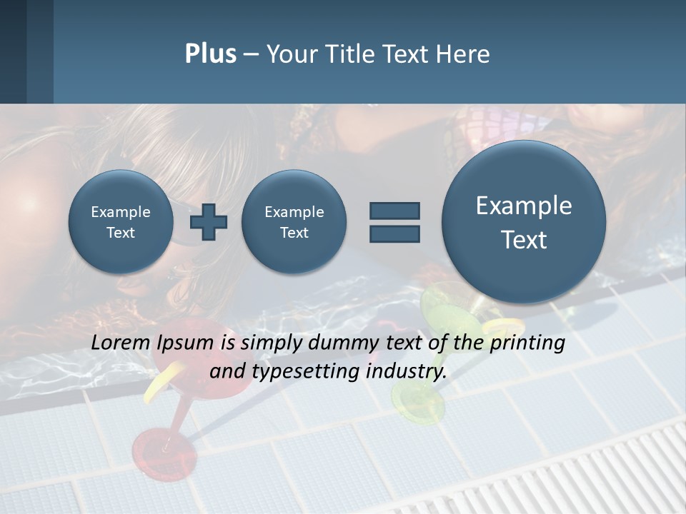 Water Girl Women PowerPoint Template