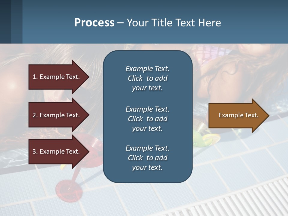 Water Girl Women PowerPoint Template