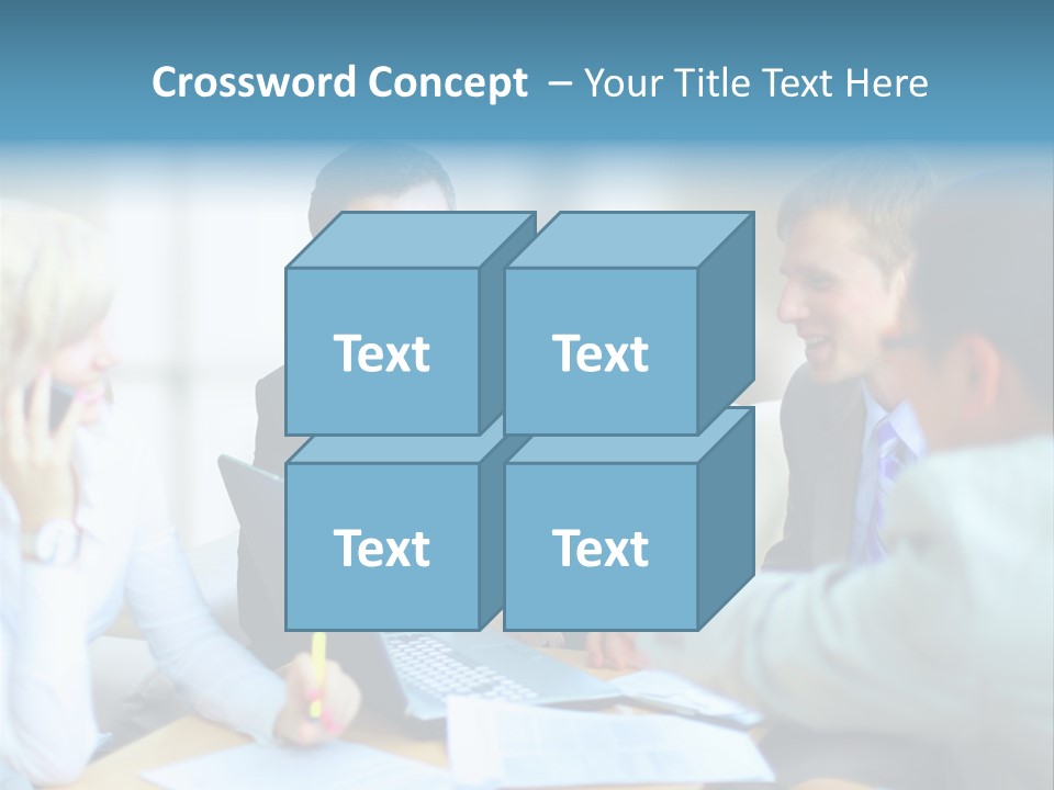 Pile Worker Success PowerPoint Template