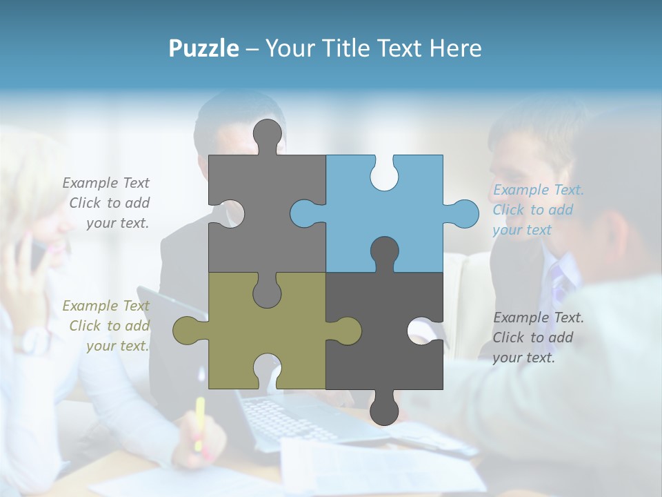Pile Worker Success PowerPoint Template