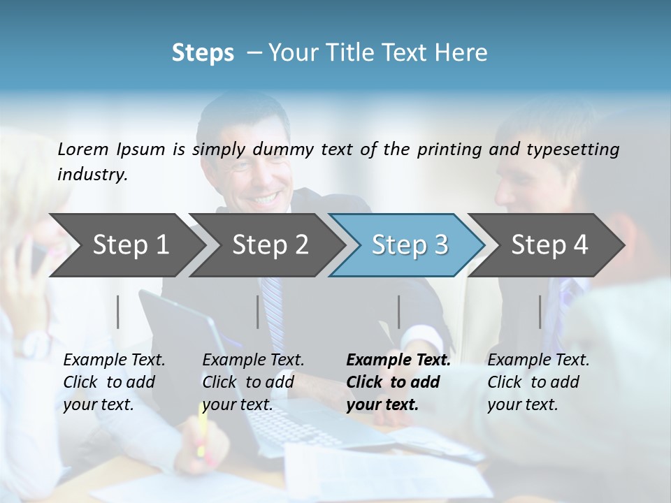Pile Worker Success PowerPoint Template