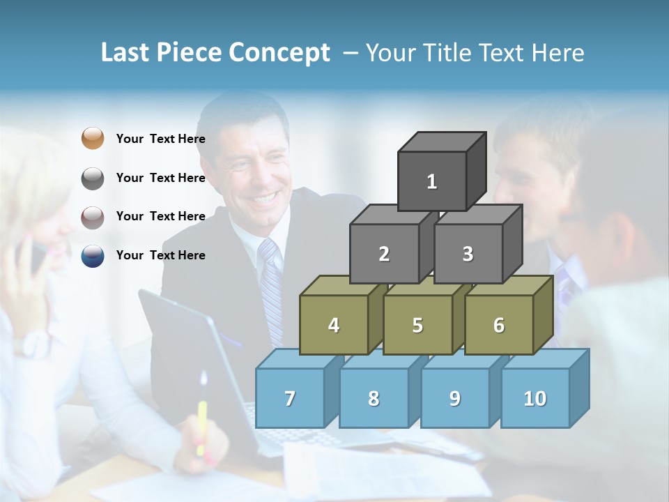 Pile Worker Success PowerPoint Template