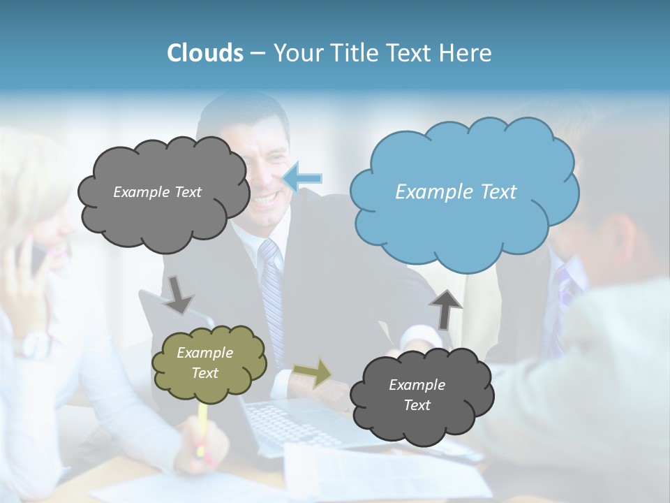 Pile Worker Success PowerPoint Template