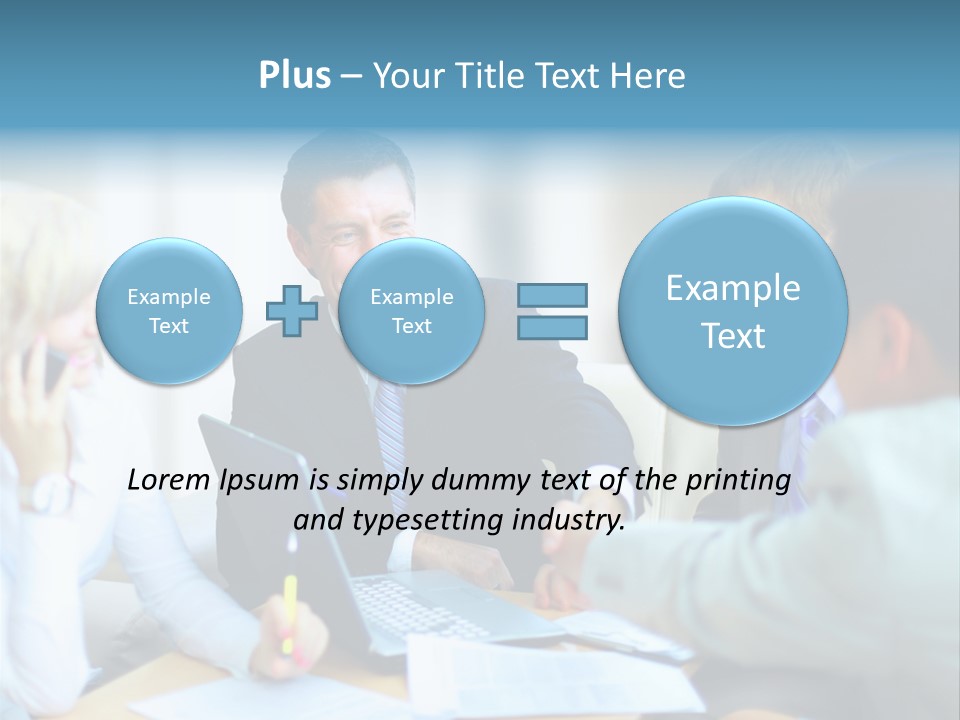 Pile Worker Success PowerPoint Template