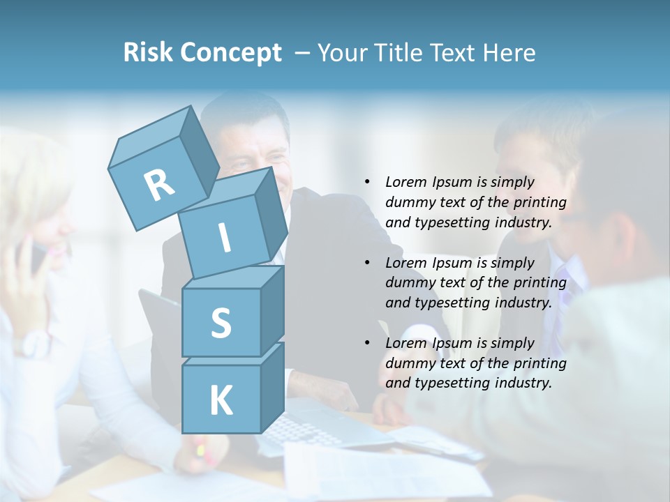 Pile Worker Success PowerPoint Template