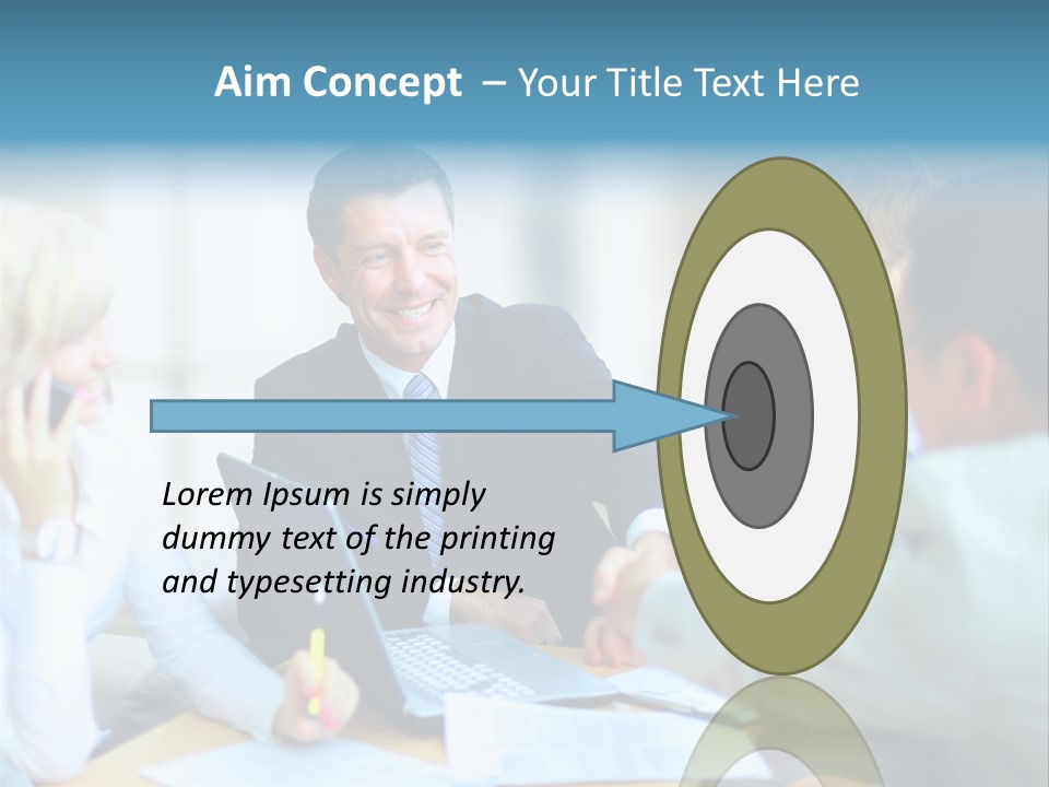 Pile Worker Success PowerPoint Template