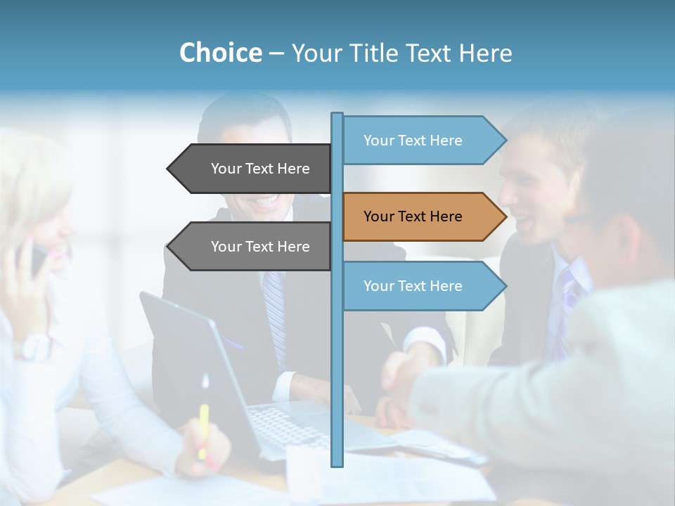Pile Worker Success PowerPoint Template