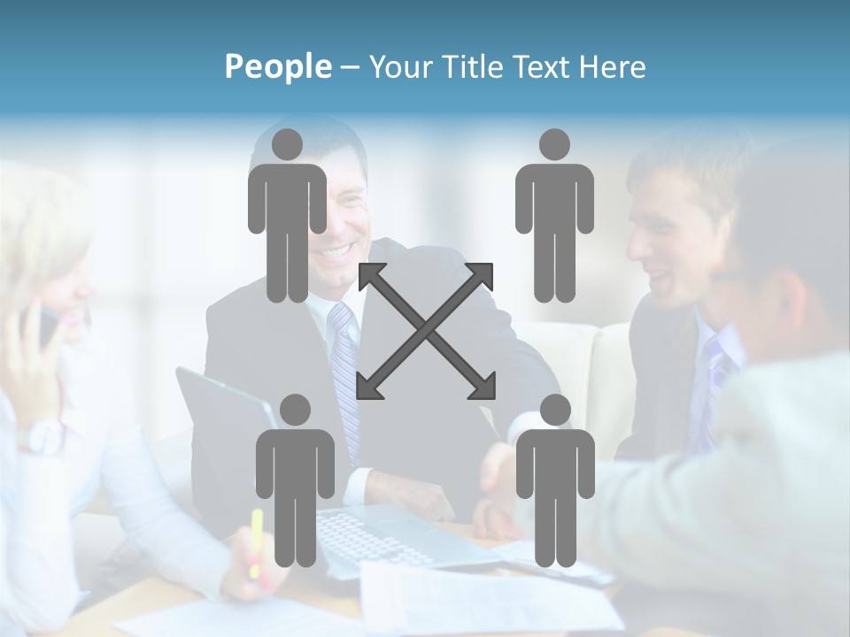 Pile Worker Success PowerPoint Template
