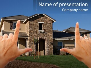 Relocation Symbolic House PowerPoint Template