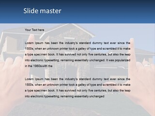 Relocation Symbolic House PowerPoint Template