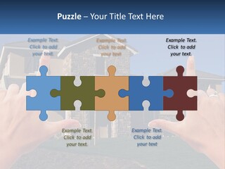 Relocation Symbolic House PowerPoint Template