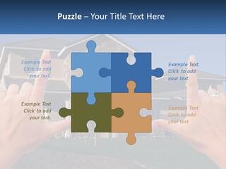Relocation Symbolic House PowerPoint Template