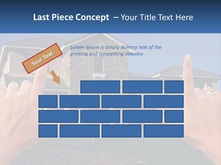 Relocation Symbolic House PowerPoint Template